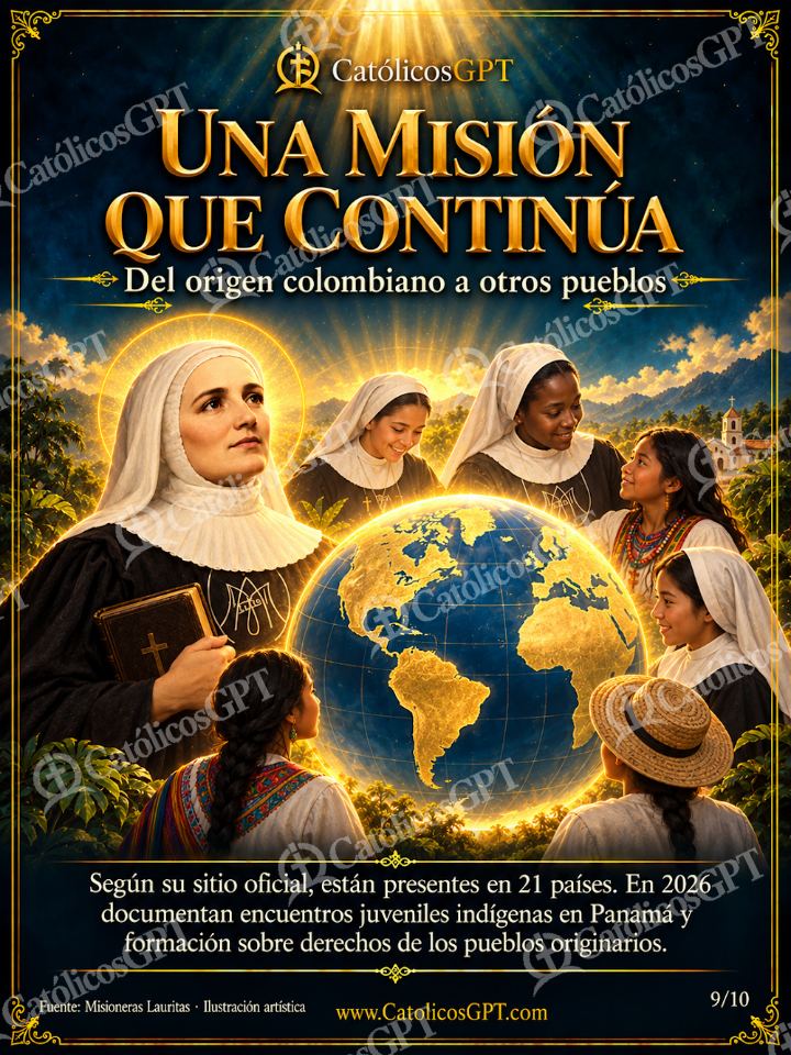 Imagen católica de Santa Laura Montoya - Misioneras Lauritas comunidad y obras - 09 de 10 — Vidas de Santos