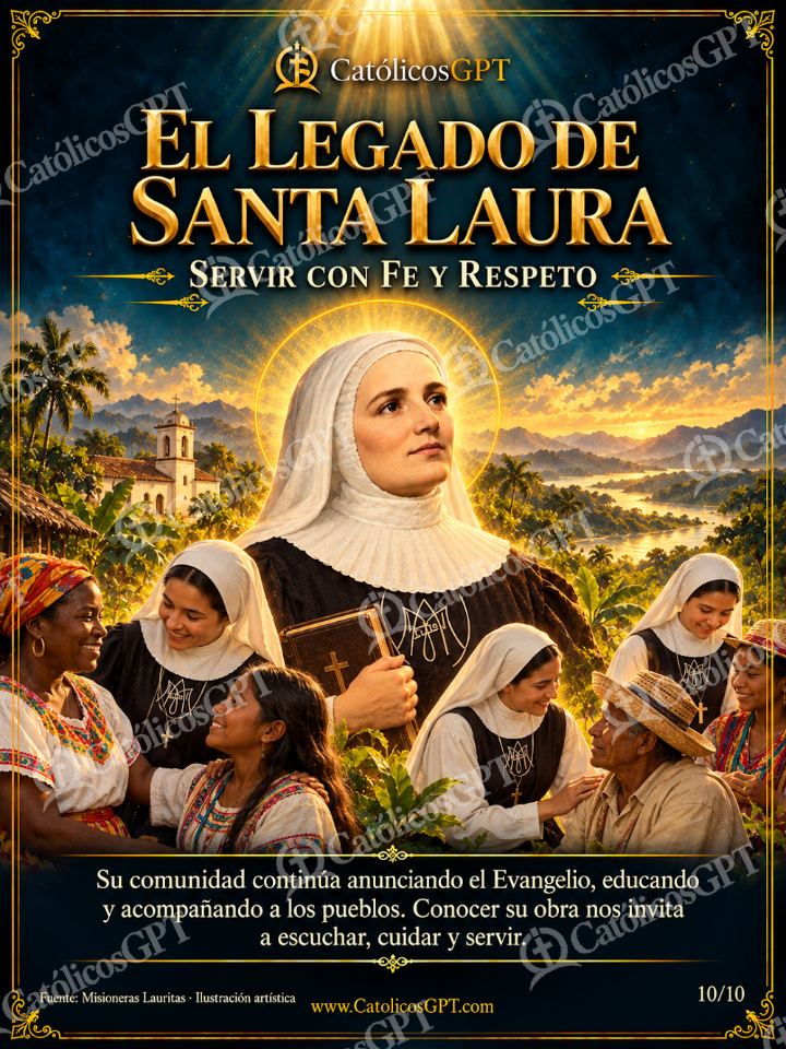Imagen católica de Santa Laura Montoya - Misioneras Lauritas comunidad y obras - 10 de 10 — Vidas de Santos