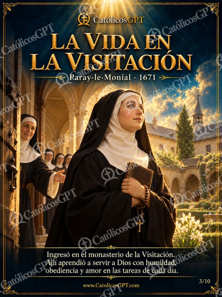 Imagen católica de Santa Margarita Maria Alacoque 03 CatolicosGPT — Santos y arcángeles