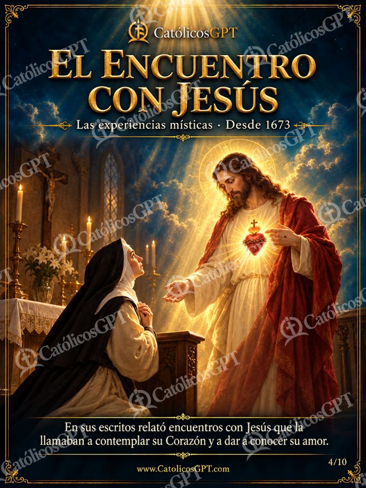 Imagen católica de Santa Margarita Maria Alacoque 04 CatolicosGPT — Santos y arcángeles