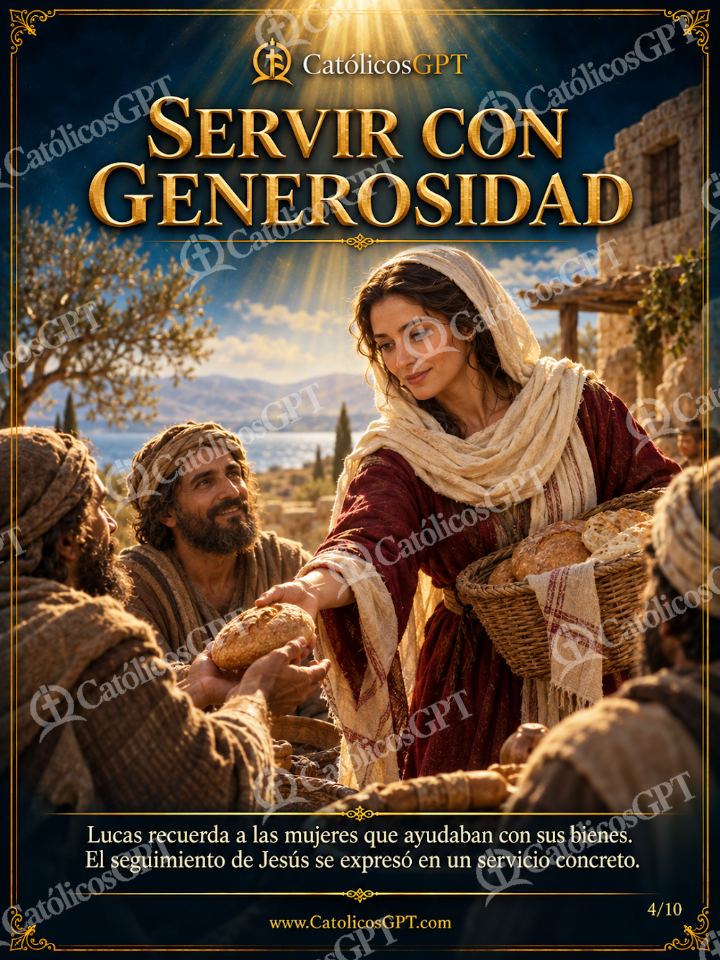 Imagen católica de Santa Maria Magdalena 04 SERVIR CON GENEROSIDAD — Virgen María