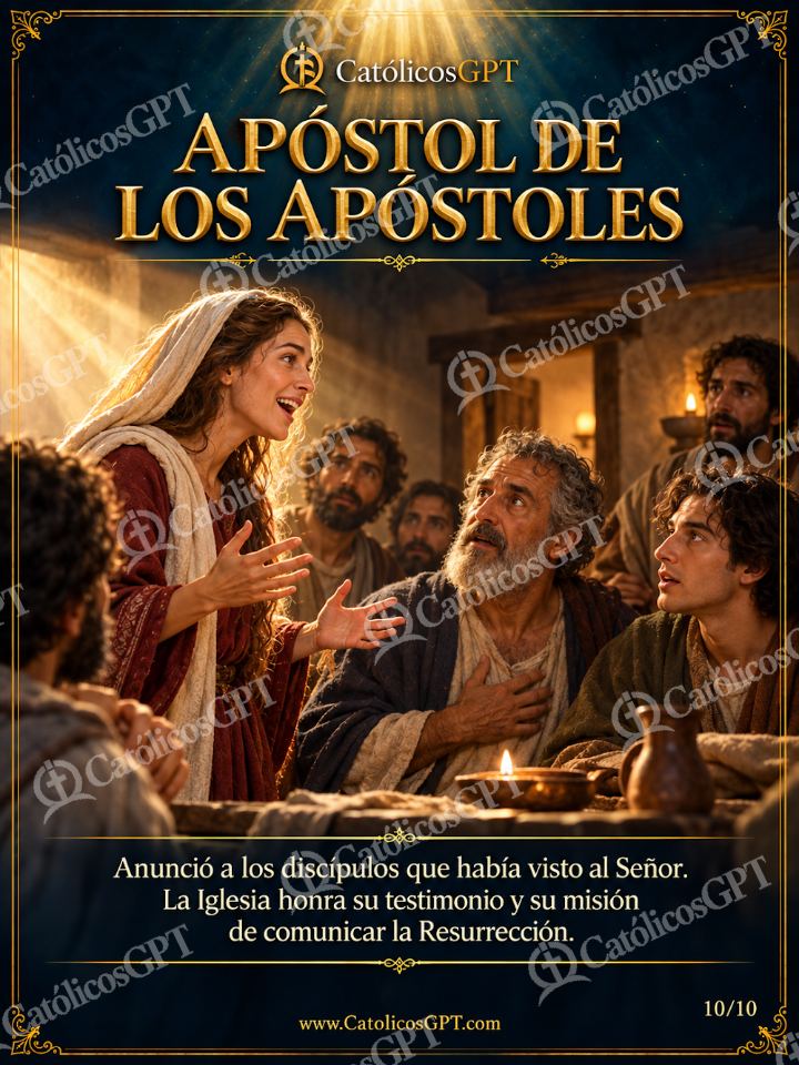Imagen católica de Santa Maria Magdalena 10 APOSTOL DE LOS APOSTOLES — Virgen María