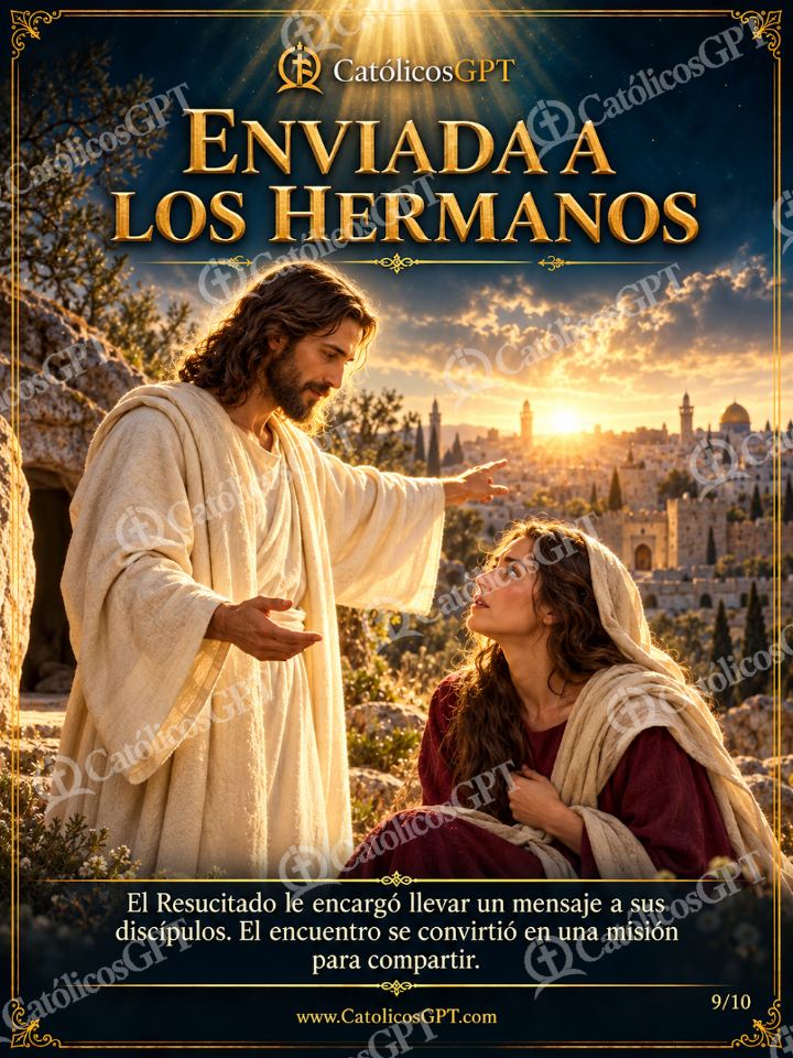 Imagen católica de Santa Maria Magdalena Pascua 09 ENVIADA A LOS HERMANOS — Virgen María