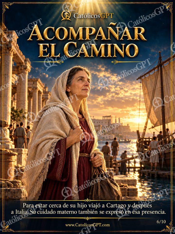 Imagen católica de Santa Monica 06 ACOMPANAR EL CAMINO — Santos y arcángeles