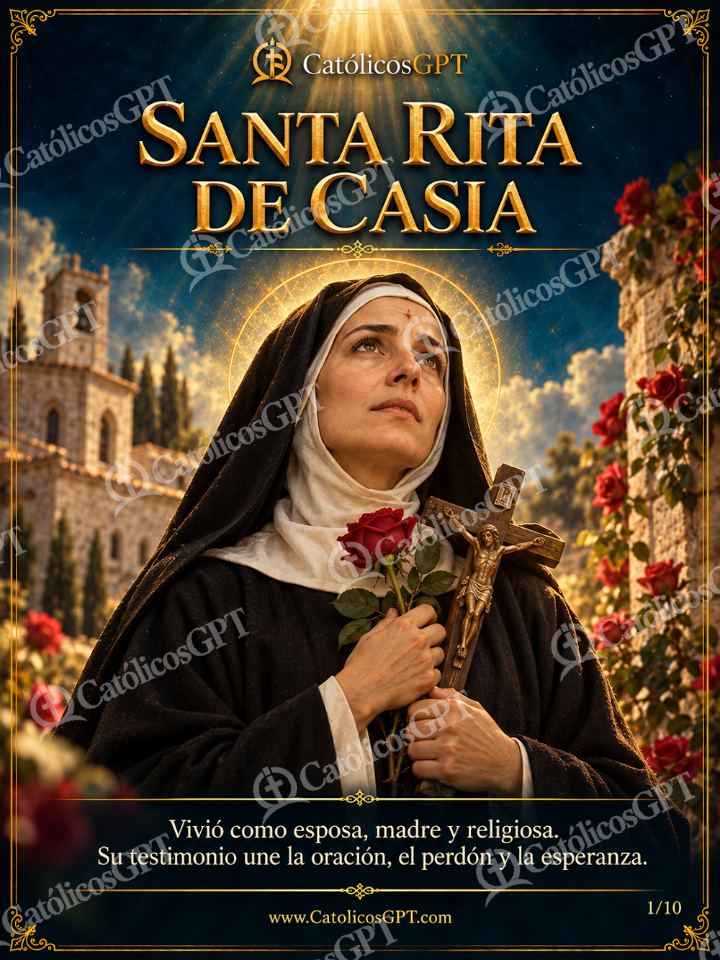 Imagen católica de Santa Rita de Casia 01 SANTA RITA DE CASIA — Santos y arcángeles