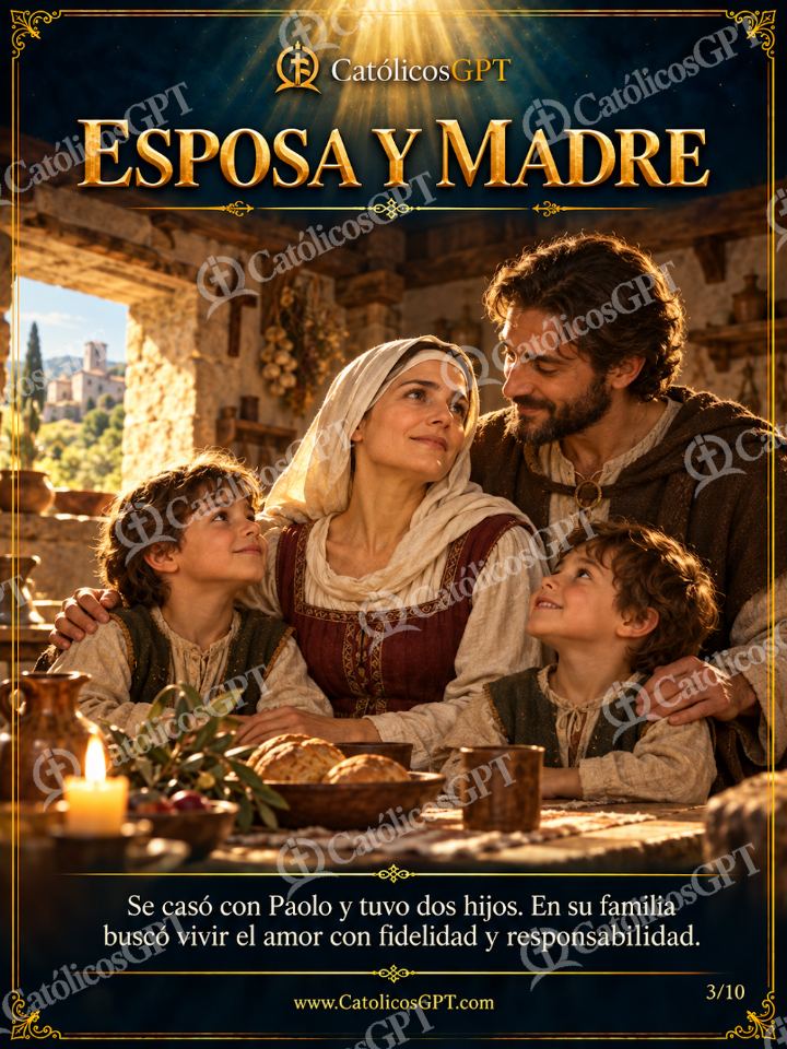Imagen católica de Santa Rita de Casia 03 ESPOSA Y MADRE — Santos y arcángeles