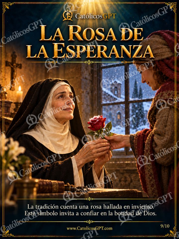 Imagen católica de Santa Rita de Casia 09 LA ROSA DE LA ESPERANZA — Santos y arcángeles