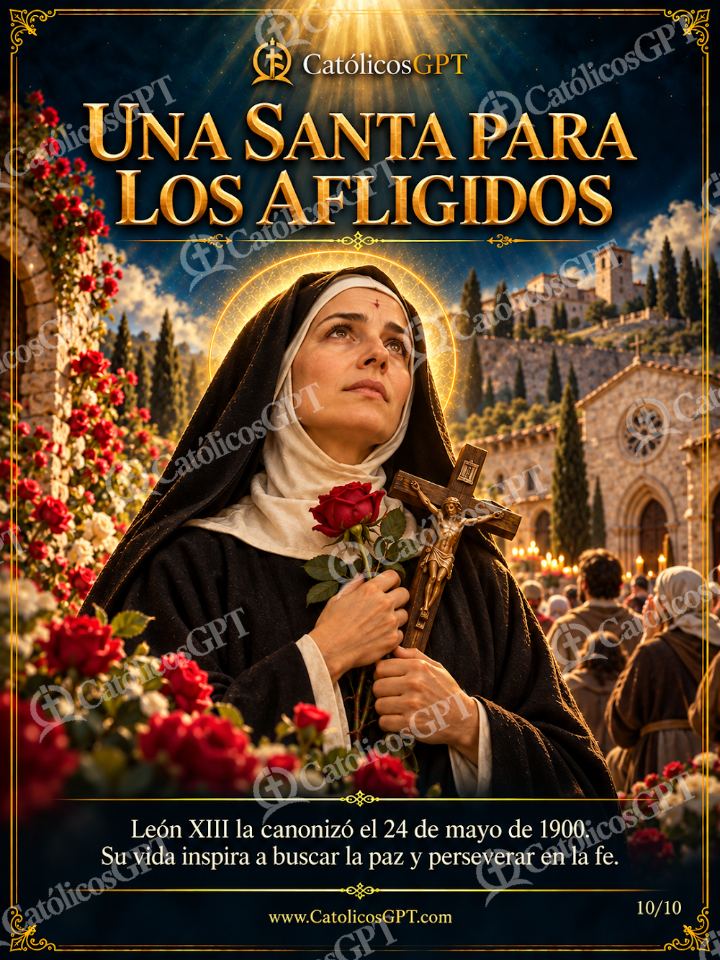Imagen católica de Santa Rita de Casia 10 UNA SANTA PARA LOS AFLIGIDOS — Santos y arcángeles