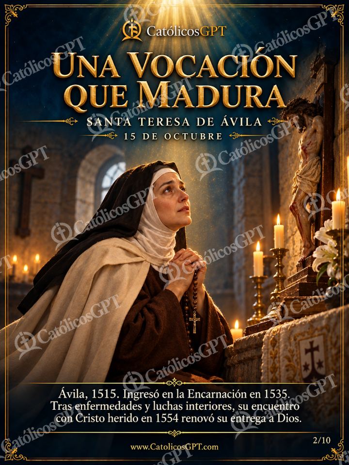 Imagen católica de Santa Teresa de Avila 02 de 10 — Santos y arcángeles