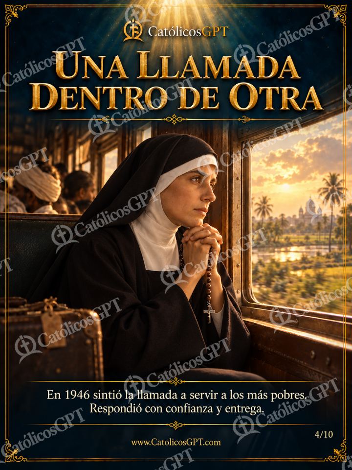 Imagen católica de Santa Teresa de Calcuta 04 UNA LLAMADA DENTRO DE OTRA — Santos y arcángeles