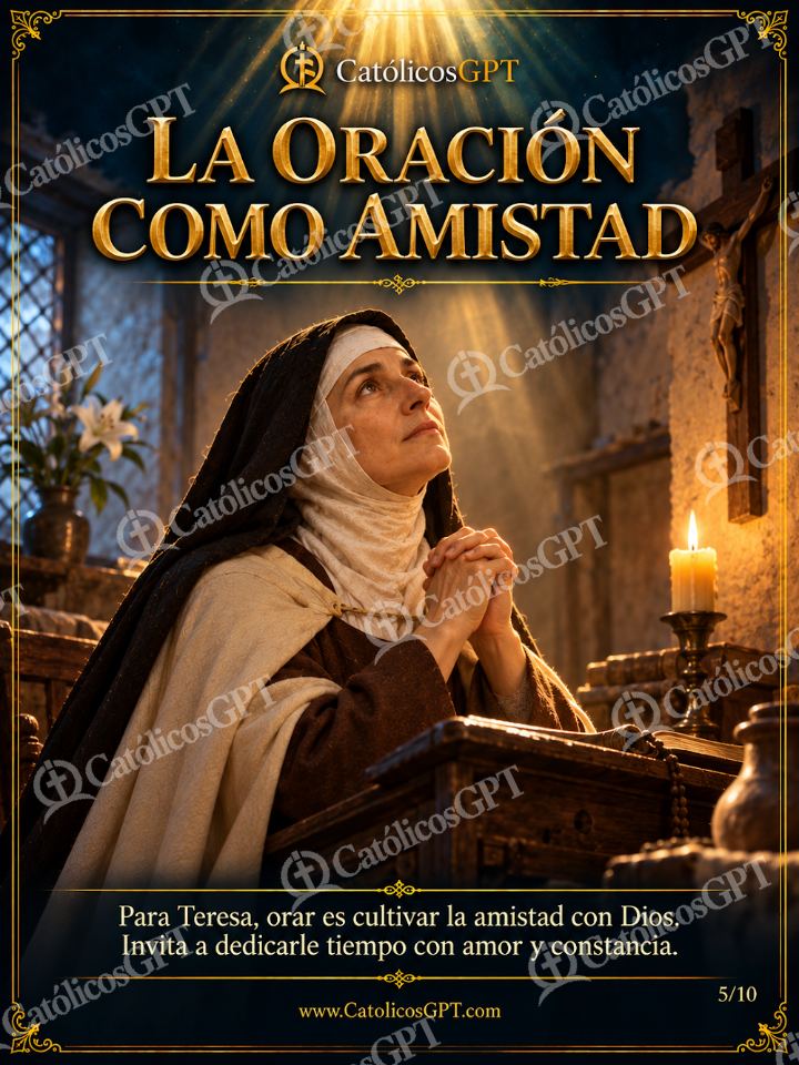Imagen católica de Santa Teresa de Jesus 05 LA ORACION COMO AMISTAD — Oración y devociones