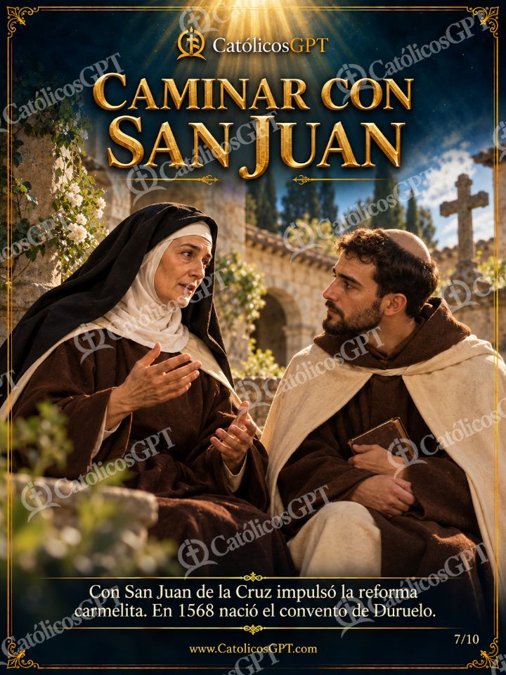 Imagen católica de Santa Teresa de Jesus 07 CAMINAR CON SAN JUAN — Santos y arcángeles