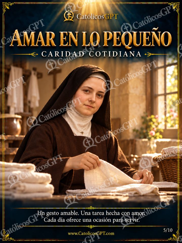 Imagen católica de Santa Teresita del Niño Jesús - Amar en lo pequeño — Santos y arcángeles