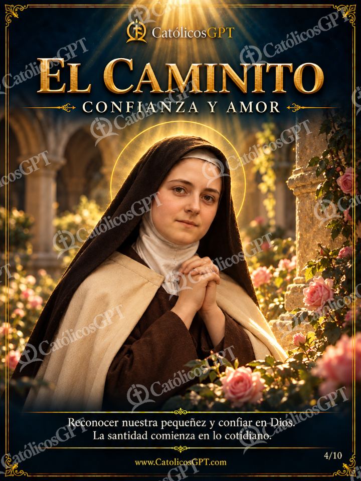 Imagen católica de Santa Teresita del Niño Jesús - El caminito — Santos y arcángeles