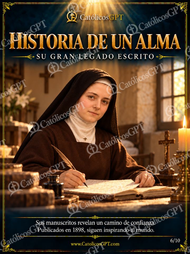 Imagen católica de Santa Teresita del Niño Jesús - Historia de un alma — Santos y arcángeles