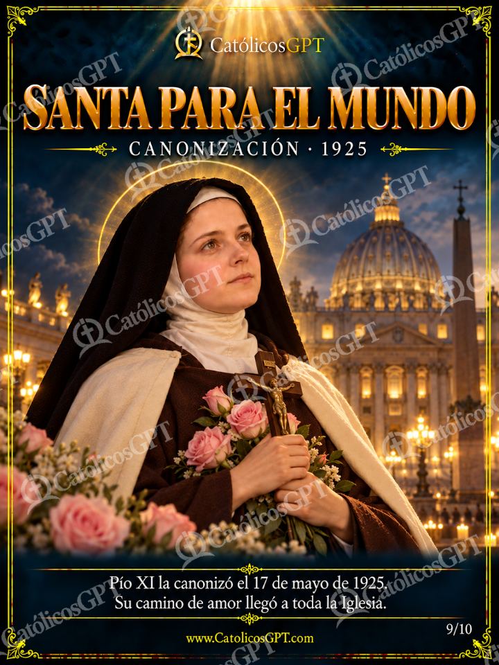 Imagen católica de Santa Teresita del Niño Jesús - Santa para el mundo - Canonización — Santos y arcángeles