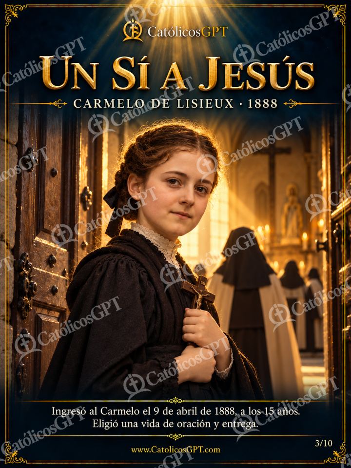Imagen católica de Santa Teresita del Niño Jesús - Un sí a Jesús — Santos y arcángeles