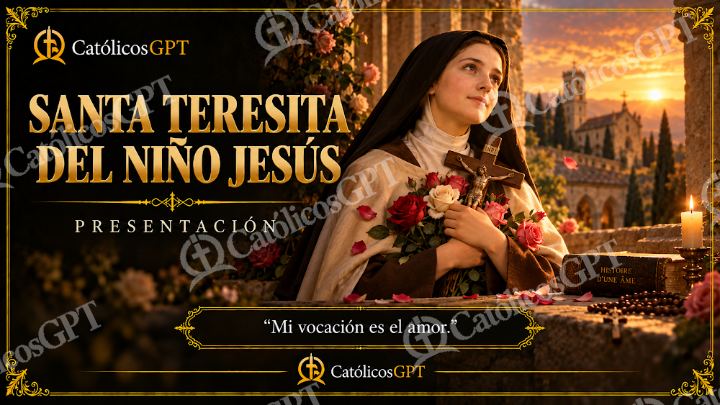 Imagen católica de Santa Teresita Vocación de Amor — Santos y arcángeles
