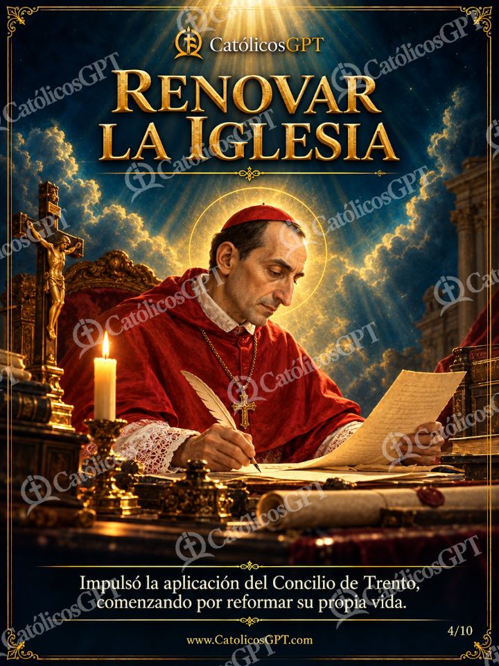 Imagen católica de Santo Carlos Borromeo 04 de 10 — Santos y arcángeles