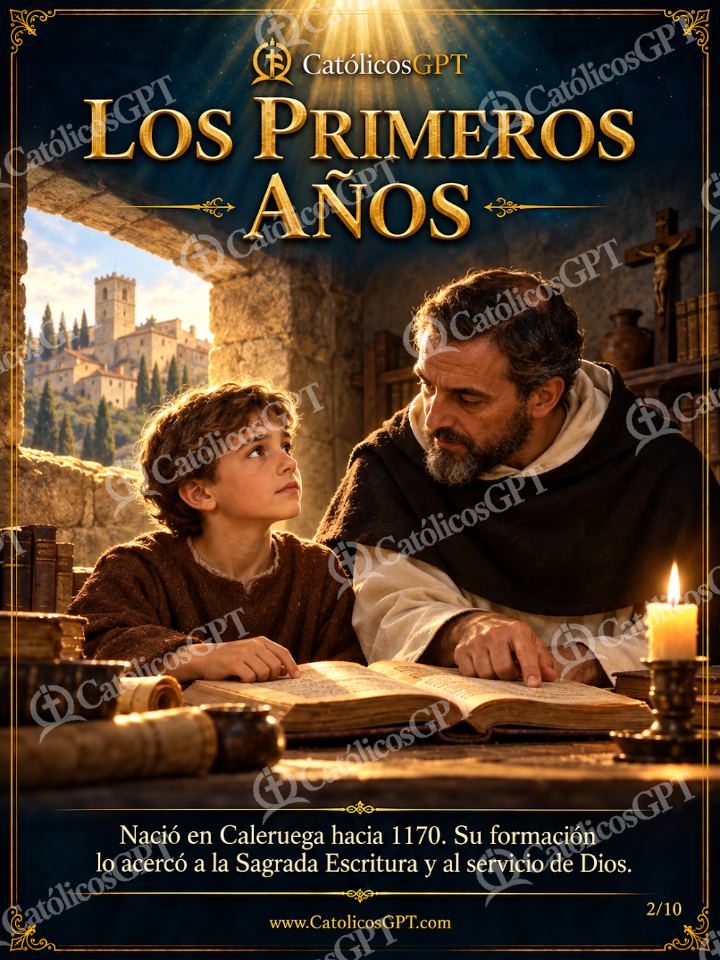 Imagen católica de Santo Domingo de Guzman 02 LOS PRIMEROS ANOS — Santos y arcángeles