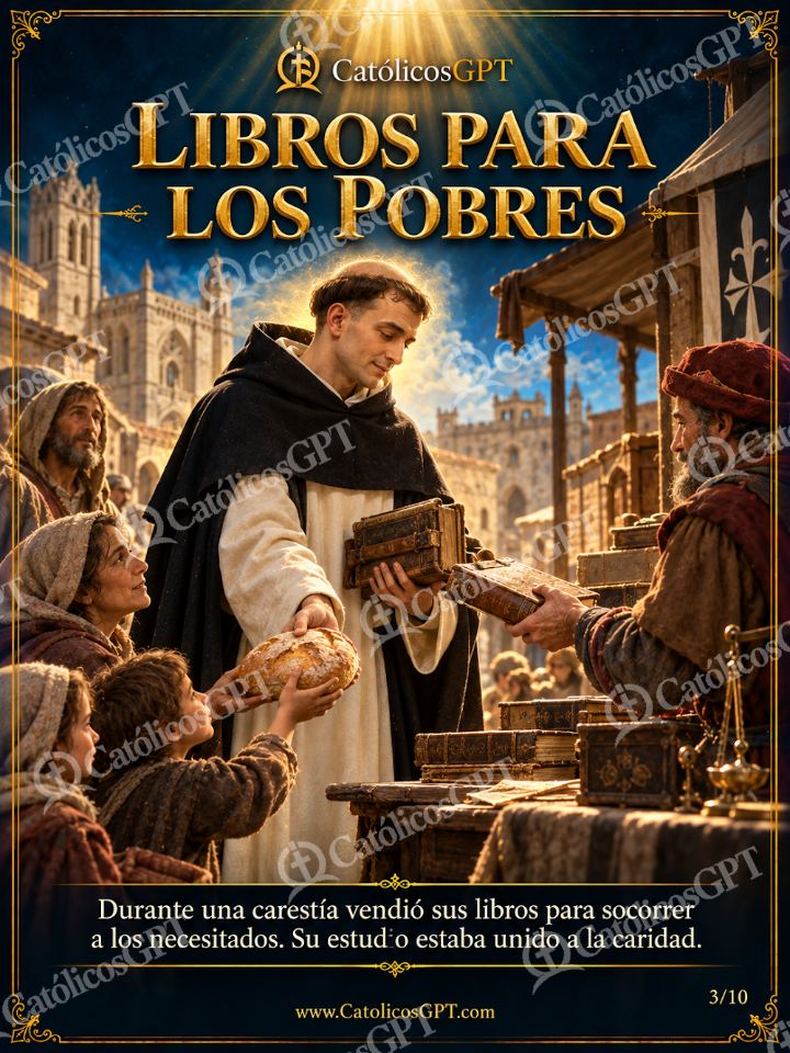 Imagen católica de Santo Domingo de Guzman 03 LIBROS PARA LOS POBRES — Santos y arcángeles