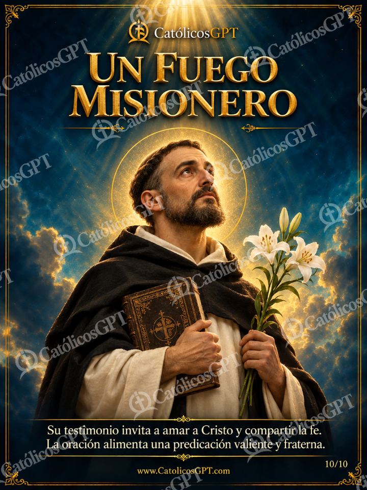Imagen católica de Santo Domingo de Guzman 10 UN FUEGO MISIONERO — Santos y arcángeles
