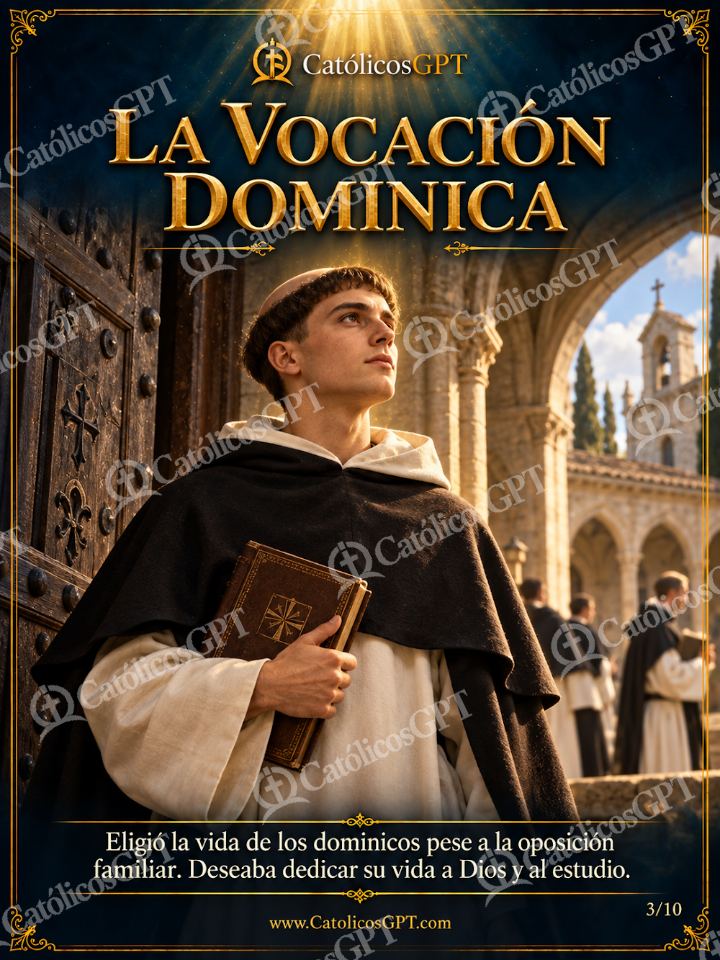 Imagen católica de Santo Tomas de Aquino 03 LA VOCACION DOMINICA — Santos y arcángeles