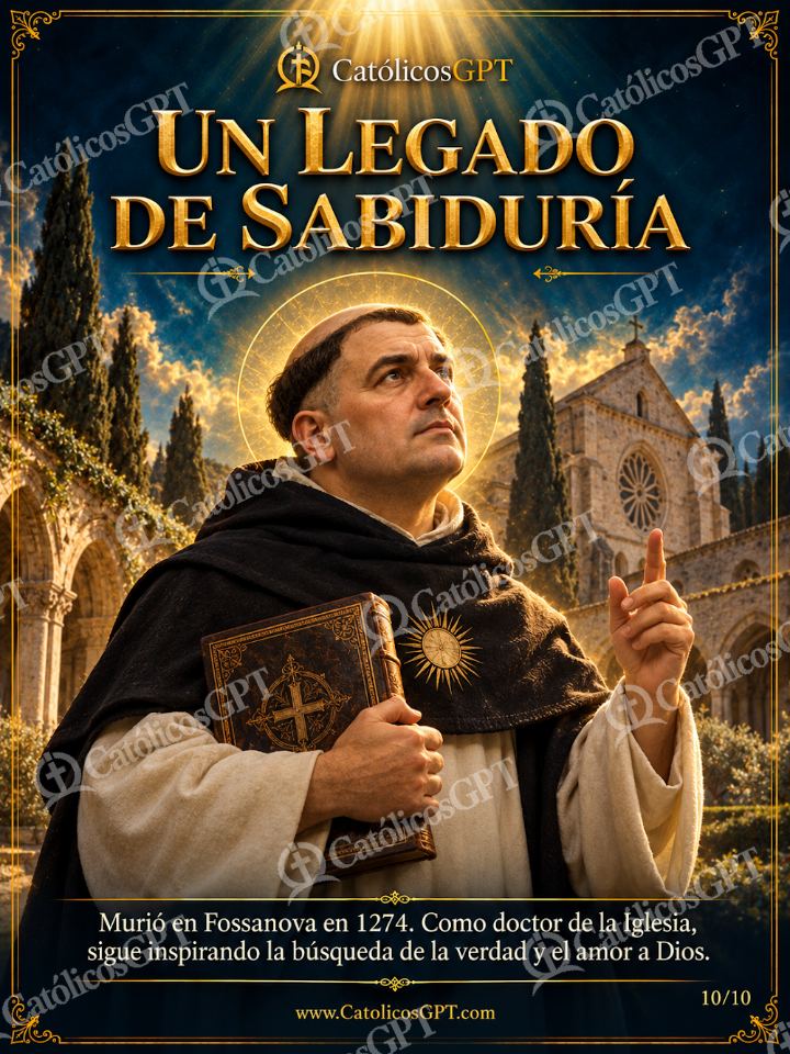 Imagen católica de Santo Tomas de Aquino 10 UN LEGADO DE SABIDURIA — Santos y arcángeles