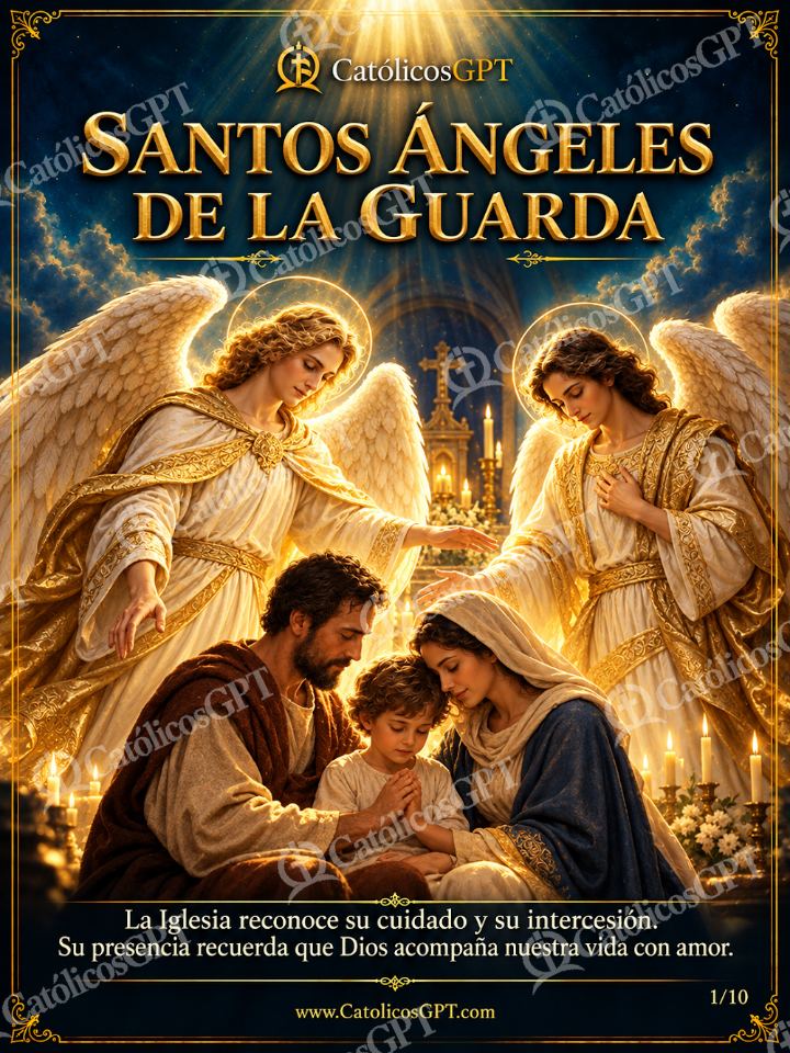 Imagen católica de Santos Angeles de la Guarda 01 SANTOS ANGELES DE LA GUARDA — Santos y arcángeles