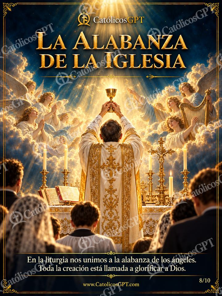 Imagen católica de Santos Angeles de la Guarda 08 LA ALABANZA DE LA IGLESIA — Santos y arcángeles