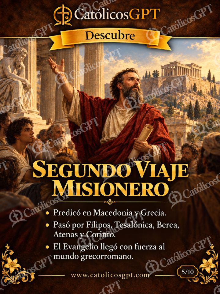 Imagen católica de Segundo viaje misionero pablo en grecia — Formación católica