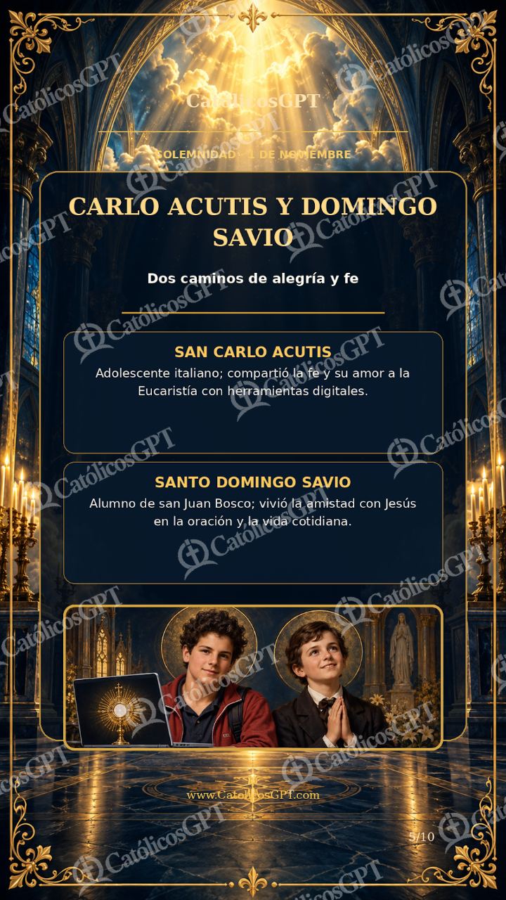 Imagen católica de Todos los Santos Jovenes — Vidas de Santos