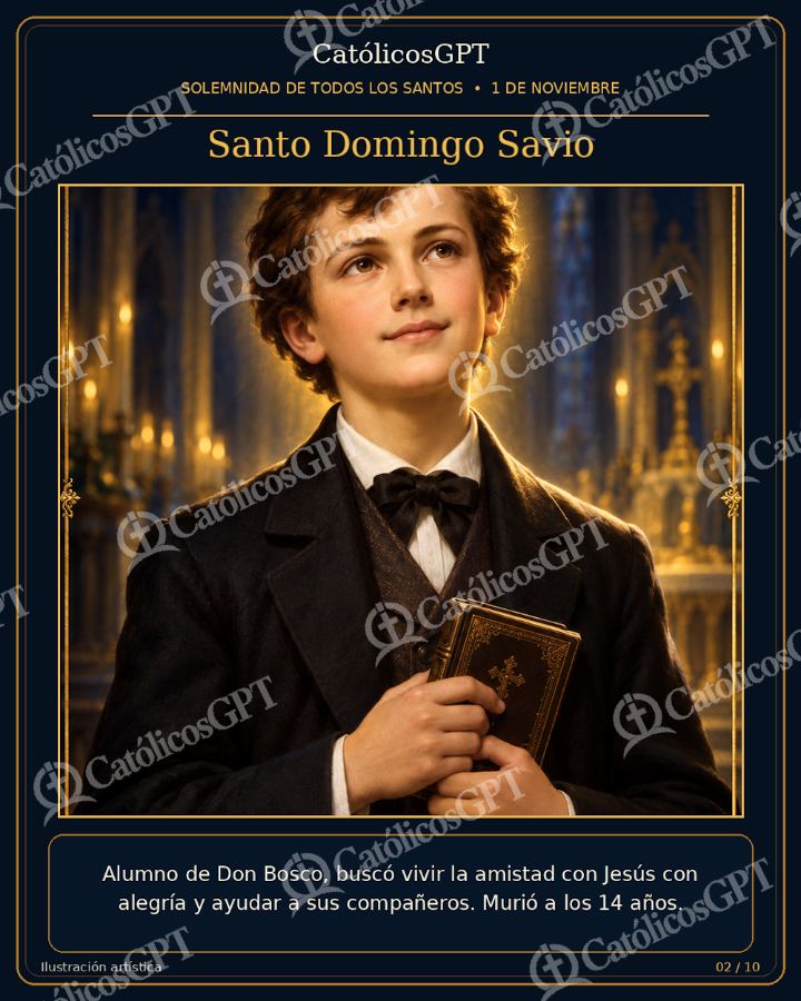 Imagen católica de Todos santos slide 02 — Vidas de Santos