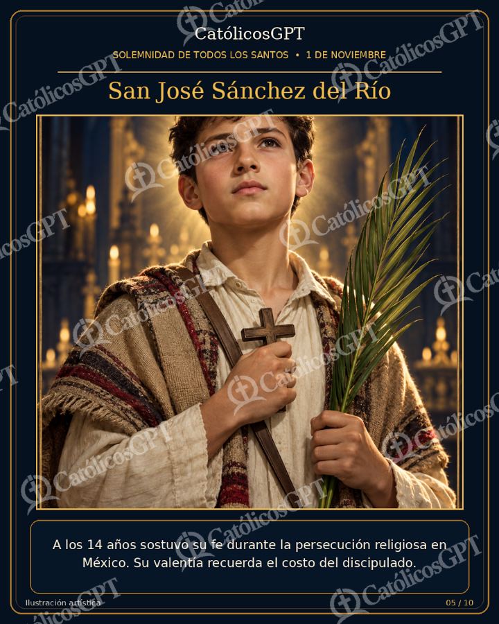 Imagen católica de Todos santos slide 05 — Vidas de Santos