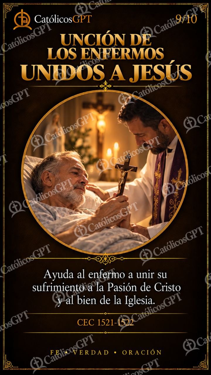 Imagen católica de Uncion de los Enfermos 09 CatolicosGPT 9x16 — Formación católica