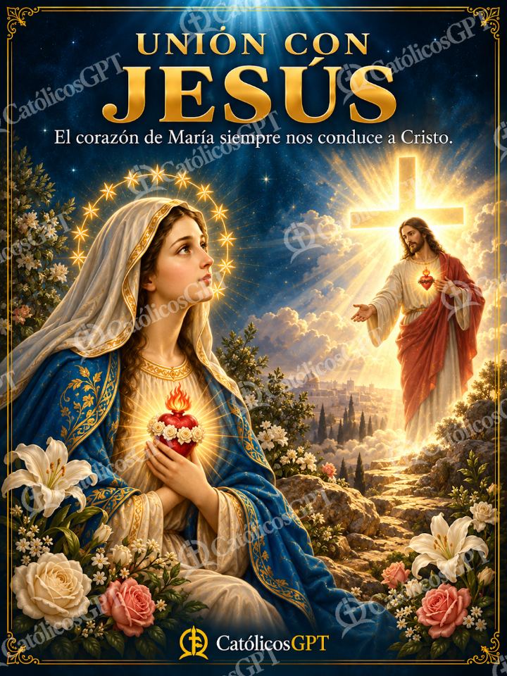 Imagen católica de Union con Jesus — Biblia y Jesús
