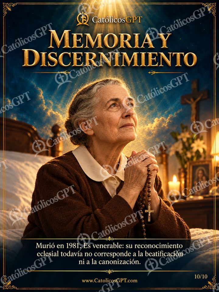 Imagen católica de Venerable Marta Robin 10 MEMORIA Y DISCERNIMIENTO — Formación católica